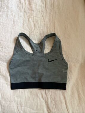 Nike Grey Sports Bra with Black Band